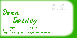 dora smideg business card